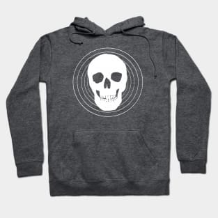 Radio to yr skull /white Hoodie